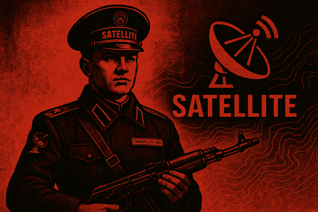 TheSatellite.org Header Image of a Satellite Soldier holding a rifle